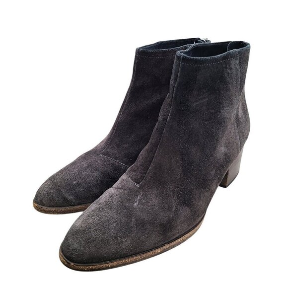 Rag & Bone Wesley Booties Asphlt Grey Suede EUR 8 US 7 - Picture 5 of 14